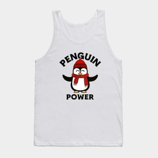 FUNNY Penguin Power Tank Top